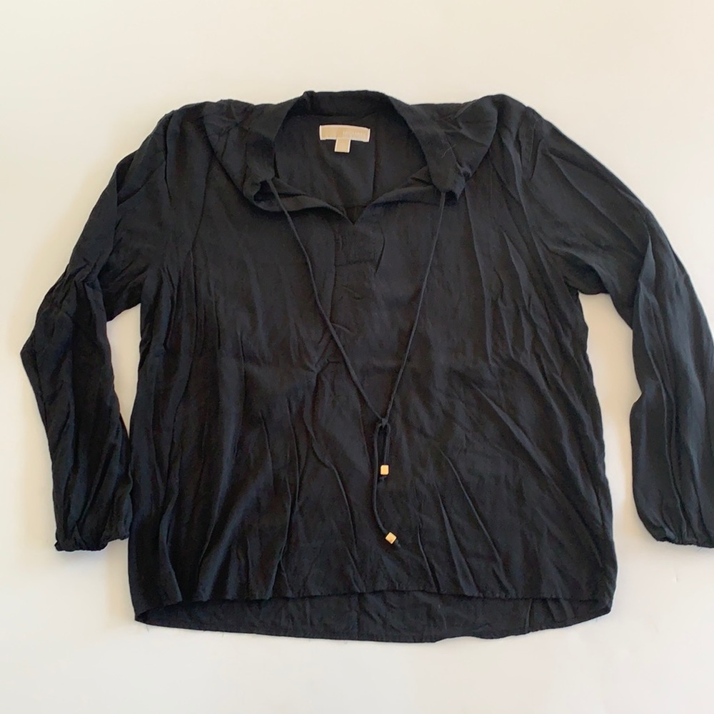 MICHAEL by Michael Kors Black Viscose Blouse